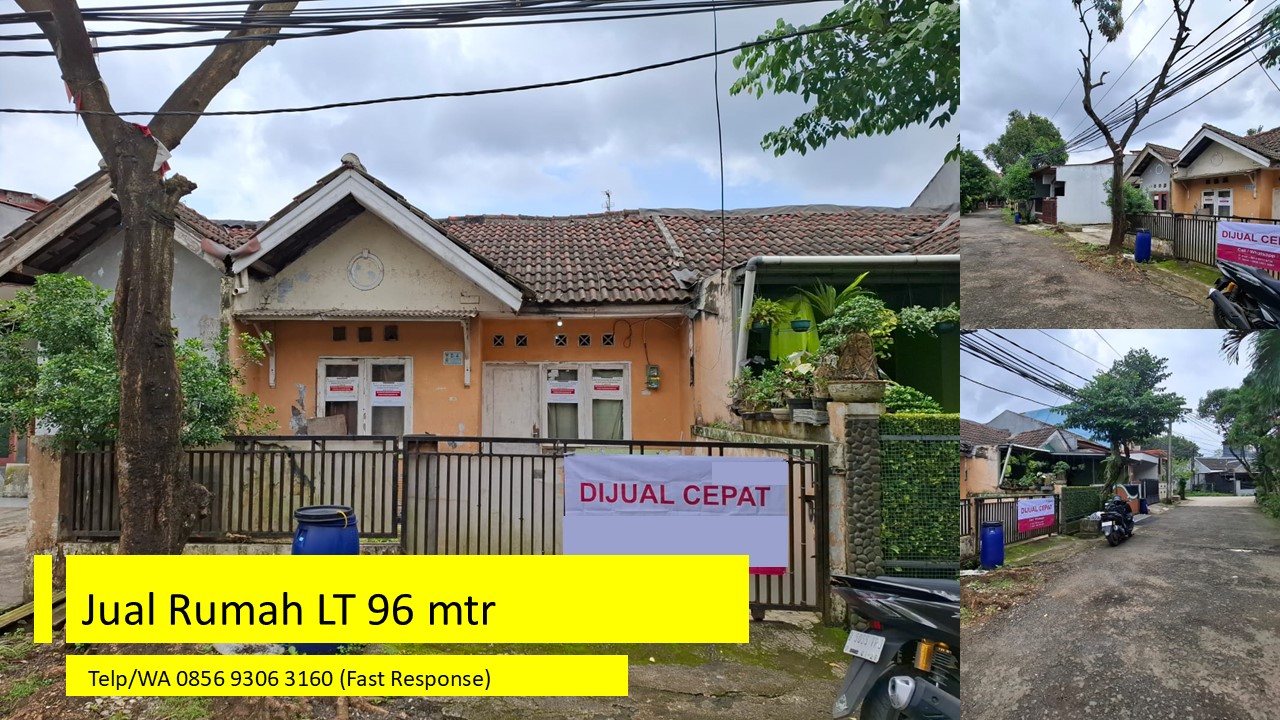 Rumah di Jual di Jatiasih Kota Bekasi LT 96 Mtr di Puri Nusaphala | Harga 265 juta
